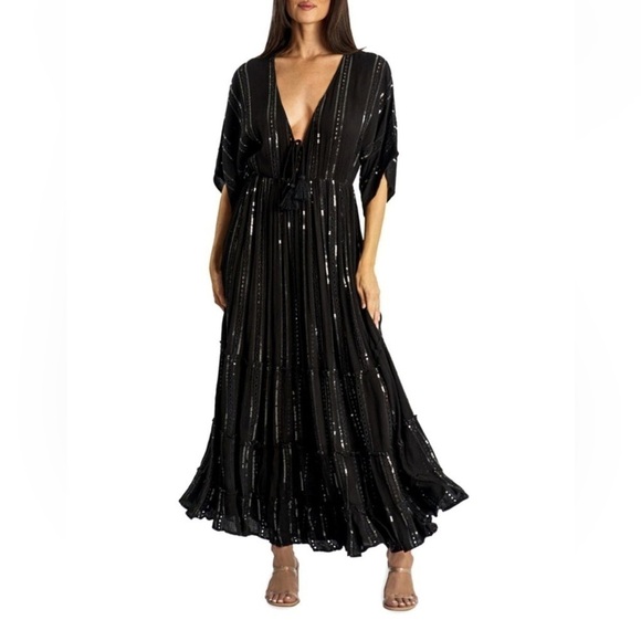 Black Sequin Dress - Picture 4 of 5